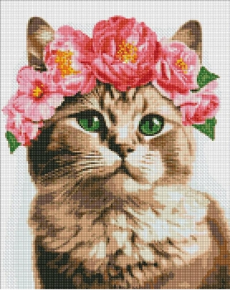 Attēls no Ideyka Diamentowa mozaika IDEYKA, 40x50 cm, wyrafinowana kotka, 1 szt.