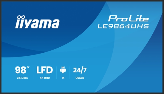 Picture of IIYAMA 247.7cm(97,5") LE9864UHS-B1AG 16:9 2xHDMI+USB-C (Speditionsversand)