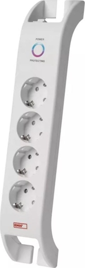 Picture of Ilgiklis su apsauga nuo virsitampiu (900J) 4 lizdu, 2m, baltas EMOS