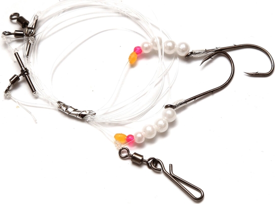 Изображение Imax Flounder Rig 1 Pearl White Bead 2 Hooks #4 (42538)