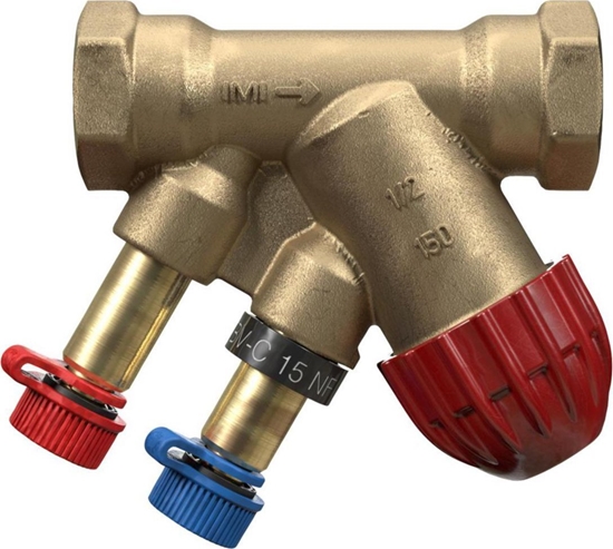 Picture of IMI TBV-CM - Zawór równowacy i regulacyjny do odbiorników kocowych z regulacj pynn, gwint wewn/wewn.DN15 NF