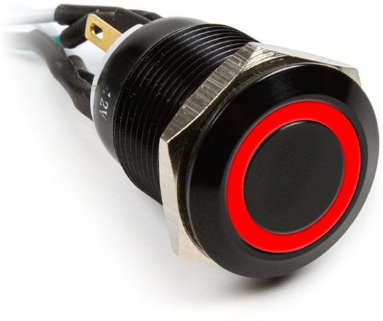 Picture of Impactics Przycisk Power do komputera 19mm, IP65, czerwony LED (LAN_22_IP65_ALB_RO_1)