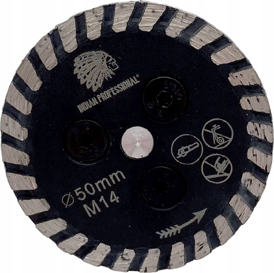 Picture of IN CORPORE TARCZA DO PODCINANIA DIAMENTOWA 50mm M14 MINI TURBO /INDIAN PROFESSIONAL