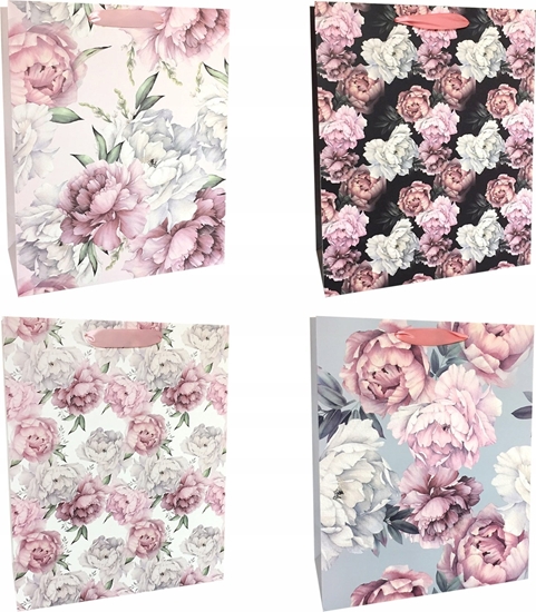 Изображение Incood Torba prezentowa 26x32 piwonie