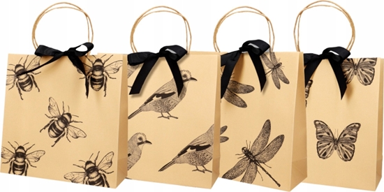 Изображение Incood Torba prezentowa kraft 28x28cm z kokard± mix