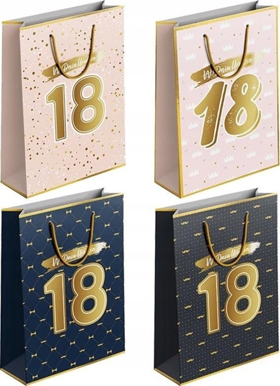 Изображение Incood Torba prezentowa Urodziny 18 L MIX