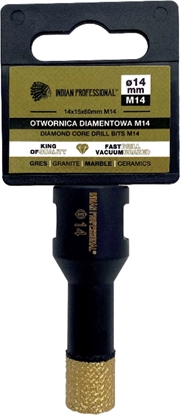 Изображение INDIAN PROFESSIONAL KORONA DIAMENTOWA M14  14mm WIERCENIE NA SUCHO /INDIAN PROFESSIONAL