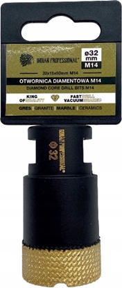 Изображение INDIAN PROFESSIONAL KORONA DIAMENTOWA M14  32mm WIERCENIE NA SUCHO /INDIAN PROFESSIONAL