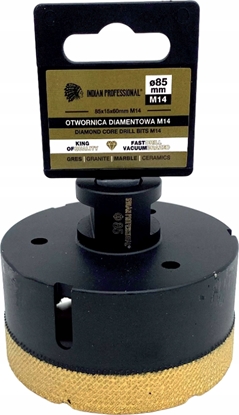 Picture of INDIAN PROFESSIONAL KORONA DIAMENTOWA M14  85mm WIERCENIE NA SUCHO /INDIAN PROFESSIONAL