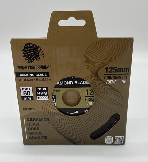 Изображение INDIAN PROFESSIONAL TARCZA DIAMENTOWA 125mm x 2,0mm x 22,2mm GRINDING BLADE /INDIAN PROFESSIONAL