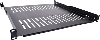 Picture of InLine InLine® 19" shelf, 450mm, 50kg, 1U, RAL 9005 black