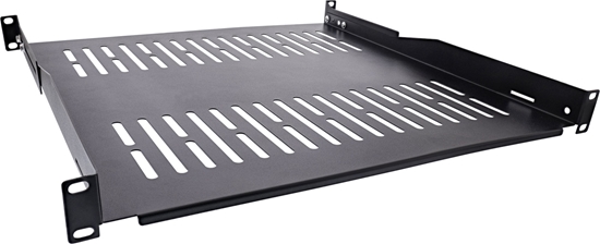 Picture of InLine InLine® 19" shelf, 450mm, 50kg, 1U, RAL 9005 black