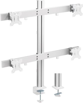 Изображение InLine InLine® Aluminium monitor desk mount for 4 monitors up to 32", 8kg