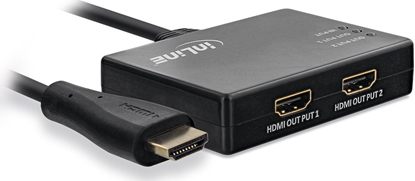 Picture of InLine InLine® Cable Splitter HDMI 2-port, 4K/60Hz, with USB power cable, 0.5m