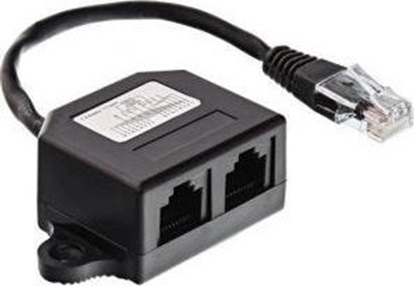 Picture of InLine ® ISDN splitter, 1 -> 2, 0.15m, with resistors
