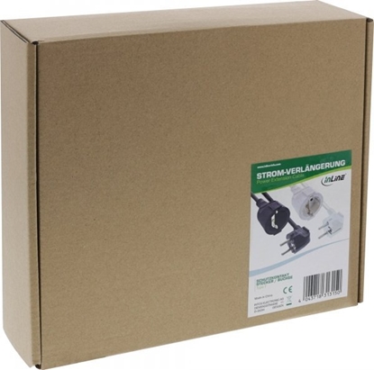Picture of InLine ® Power Extension Cable ktowy Typ F black 15m