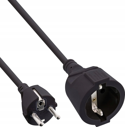 Изображение InLine InLine® Power Extension Cable Type F black 1.5m