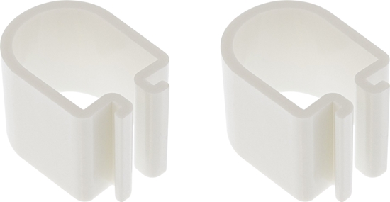 Изображение InLine InLine® Slatwall cable holder, for table mount rods, set of 2