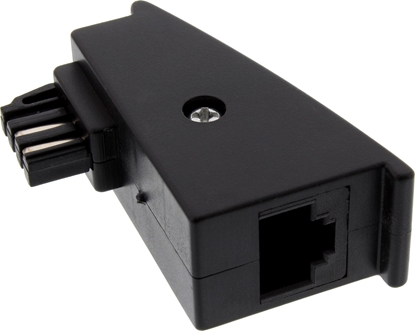 Picture of InLine InLine® TAE-F Adapter, TAE-F plug to RJ45 socket, 8P2C for Fritzbox