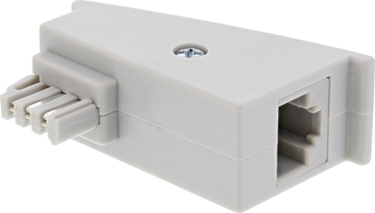 Picture of InLine InLine® TAE-F DSL Adapter, TAE-F plug to RJ45 socket, 8P2C for Fritzbox, grey