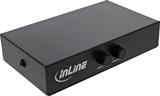Picture of InLine ® USB 2.0 switch manual, USB-A device to 2 computers