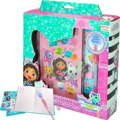 Изображение Inne MAGICZNY PAMITNIK NA KÓDK z dugopisem naklejki Koci Domek Gabi 60 stron