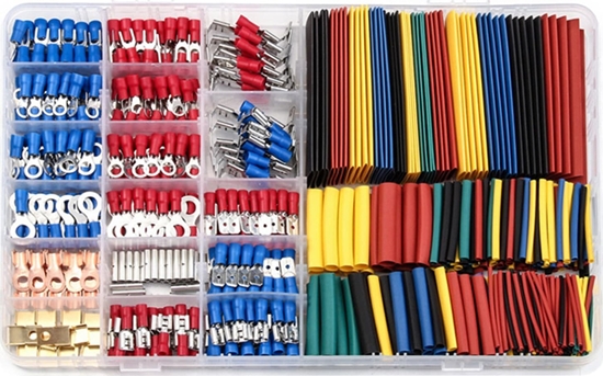 Изображение Inne Zestaw konektorów i rurek termokurczliwych 678el.E6087