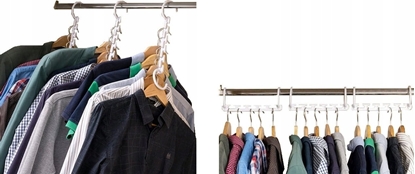 Изображение InnovaGoods InnovaGoods Organizer do szafy na 40 wieszaków (5x