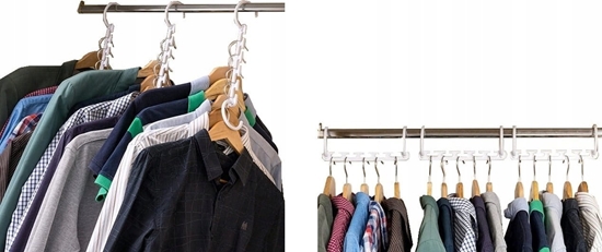 Изображение InnovaGoods InnovaGoods Organizer do szafy na 40 wieszaków (5x