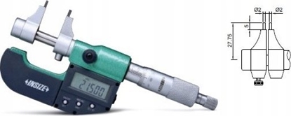 Attēls no Insize MIKROMETR CYFR. 5- 30 WEW.