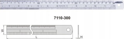 Attēls no Insize PRZYMIAR MET.MLPD L-300 MM/8''.