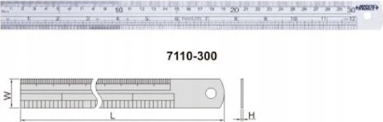 Picture of Insize PRZYMIAR MET.MLPD L-300 MM/8''.
