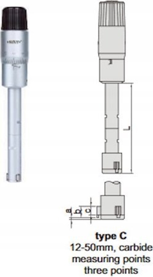 Picture of Insize SREDNICOWKA 3-PKT. ANALOG. 20-25