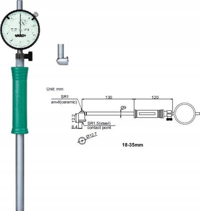 Attēls no Insize rednicówka zegarowa MDHC (2322-35A)
