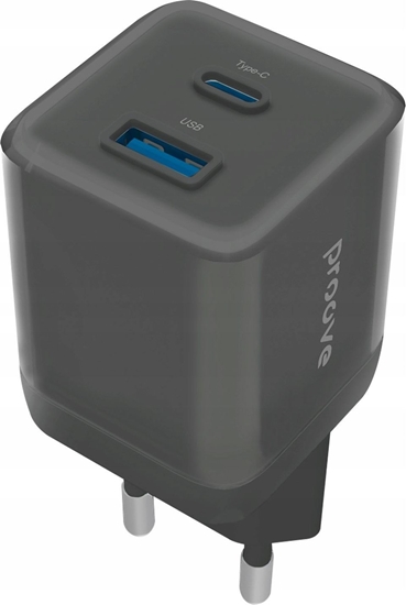 Picture of Inteligentne Gniazdko Sieciowe Wtyczka 30W USB-A + USB-C QC3.0 PD3.0 PROOVE / WCPU30111201 / Czarny