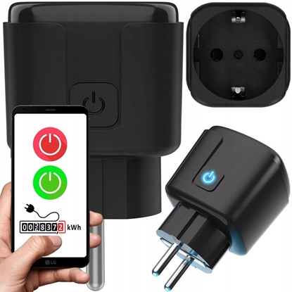 Attēls no Inteligentne gniazdko WiFi Tuya LTC CZARNE