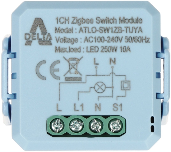 Picture of INTELIGENTNY PRZECZNIK ATLO-SW1ZB-TUYA ZigBee, Tuya Smart