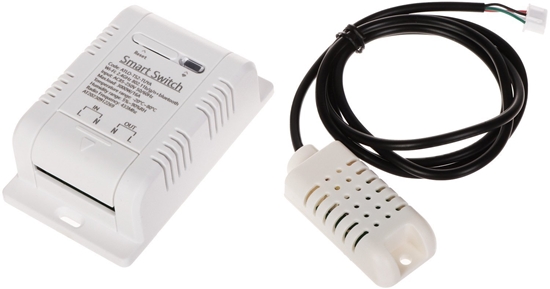 Picture of Inteligentny przecznik z pomiarem temperatury i wilgotnoci ATLO-TS2-TUYA Wi-Fi, Tuya Smart