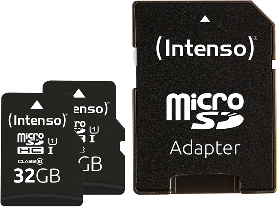 Picture of Intenso microSD Card UHS-I 32GB SDHC Premium double pack