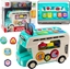 Picture of LeanToys Interaktywny Autobus Edukacyjny Sorter wiata Dwiki Turkusowy