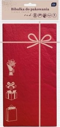 Attēls no Interdruk Bibuka do pakowania 50x70cm 5 arkuszy czerwona