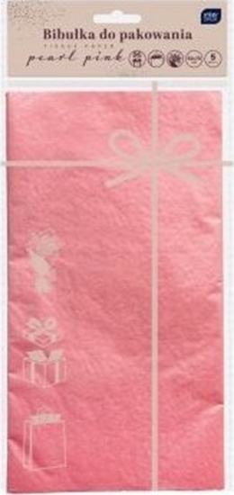 Picture of Interdruk Bibuka do pakowania 50x70cm 5 arkuszy perowy ró