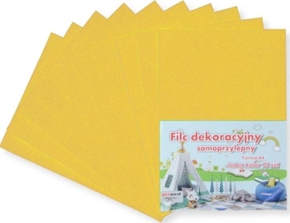 Attēls no Interdruk Filc A4 samoprzylepny óty 20x30cm 10szt