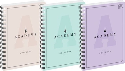 Attēls no Interdruk Koozeszyt A5 100k. INTERDRUK 90g Academy pastel, kratka Interdruk