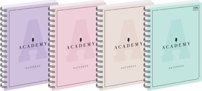 Attēls no Interdruk Koozeszyt B5 100k. INTERDRUK 90g Academy pastel, kratka Interdruk