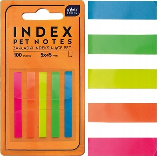 Picture of Interdruk Zakadki indeksujce paski PET NOTES NEON 45mm 100szt