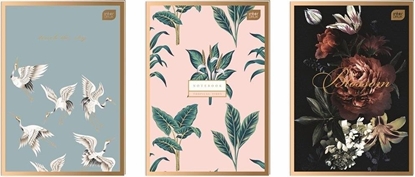 Attēls no Interdruk Zeszyt A4/96K kratka Metallic Satin Gold (5szt)