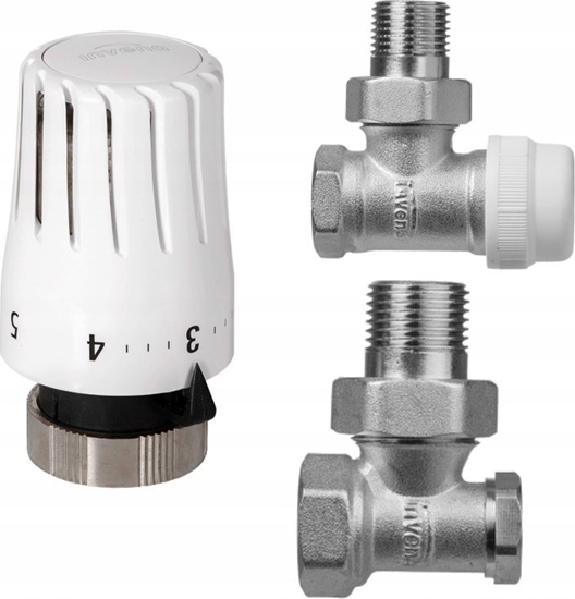 Picture of Invena KPL TERMOSTATYCZNY KATOWY Z NAST.WSTEPNA GLOWICA MINI 2 PROV [1]