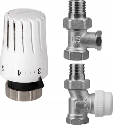 Attēls no Invena KPL TERMOSTATYCZNY PROSTY Z NAST.WSTEPNA GLOWICA MINI 2 PROV [1]