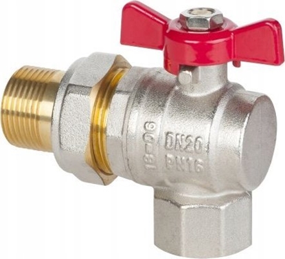 Изображение Invena ZAWOR WODA KATOWY ZE SRUBUNKIEM DN-15 CZER